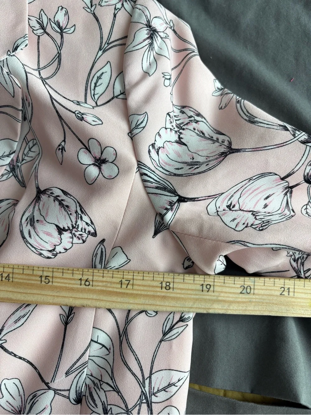 Roz & Ali Pink Floral Notch-Lapel Blazer